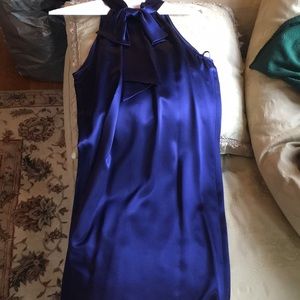 Ann Taylor Loft Purple Silk Dress